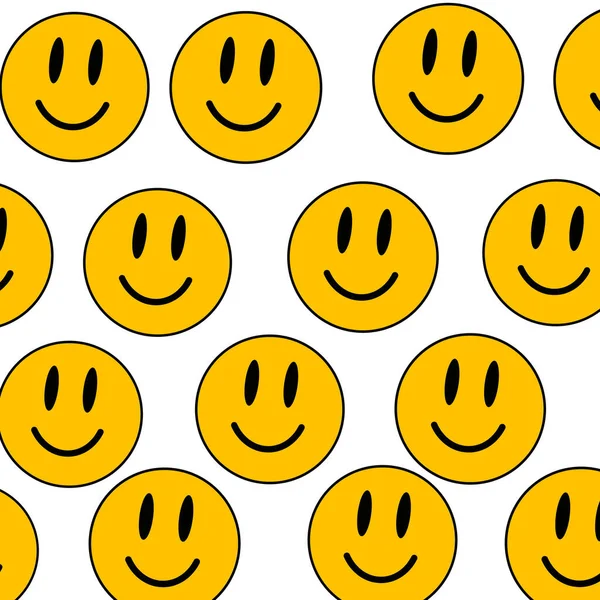 Gelbes Smiley-Gesicht — Stockvektor