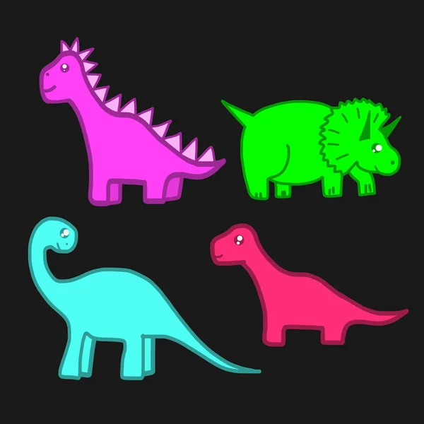 Динозавр векторний набір — стоковий вектор