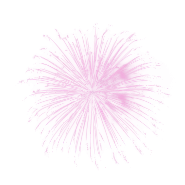 Şeffaf arkaplanda izole edilmiş güzel pembe havai fişek patlaması. Magenta havai fişek patlaması Sevgililer Günü için PNG, cinsiyet açıklayan partiler, düğünler ve romantik kutlamalar.