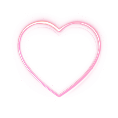 İzole edilmiş pembe neon kalp çizgisi sanat ikonu kaplaması. Uygulamalar, başlıklar, sosyal medya veya retro dalga markalaşması için minimalist elektrik parıltısı sembolü.