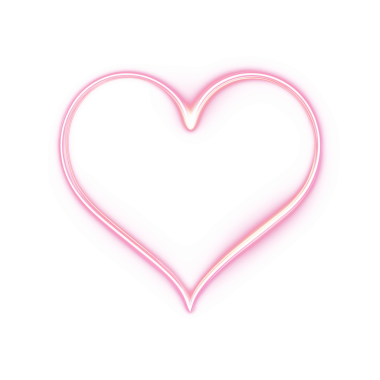 İzole edilmiş pembe neon kalp çizgisi sanat ikonu kaplaması. Uygulamalar, başlıklar, sosyal medya veya retro dalga markalaşması için minimalist elektrik parıltısı sembolü.