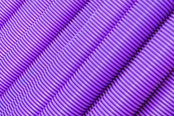 Pattern Formed Purple Corrugated Plastic Pipes Used Communications Cables People — Stock Photo, Image