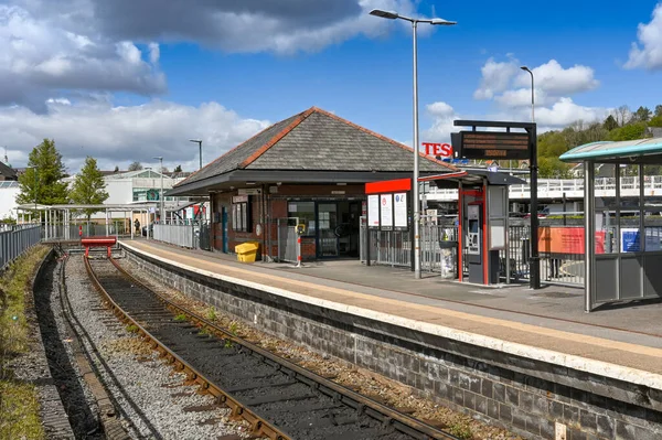 Merthyr Tydfil Wales Mai 2021 Bahnhof Merthyr Tydfil Südwales Ist — Stockfoto