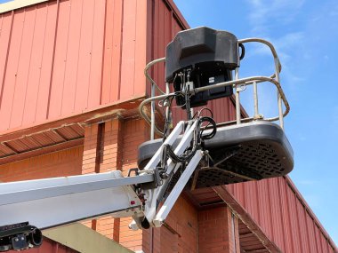 Pontypridd, Galler - Haziran 2021: Bakım işleri için kullanılan bir 