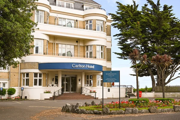 Bournemouth Dorset England Juni 2021 Entré Till Carlton Hotel Bournemouth — Stockfoto