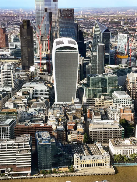 London England August 2021 Wolkenkratzer Der Fenchurch Street Eines Der — Stockfoto