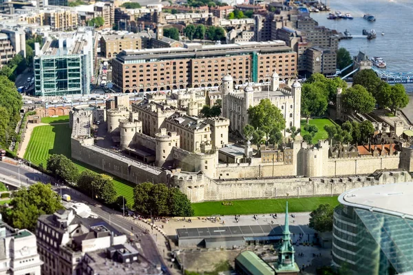 London England August 2021 Aerial View Tower London — Stock Photo, Image