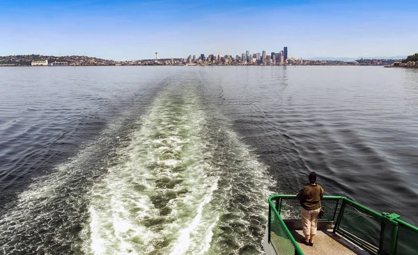 Ruta Seattle Spre Bremerton Washington State Sua Iunie 2018 Persoană — Fotografie, imagine de stoc