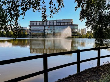 Birmingham, İngiltere - Eylül 2021: Ulusal Sergi Merkezi 'ndeki Resorts World Entertainment. Kimse yok..