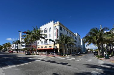 Güney Sahili, Florida 'nın boş sokakları Mart 2020' de kapalı..