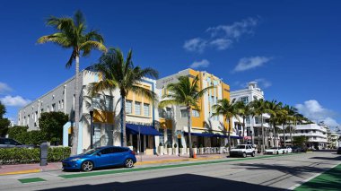 Güney Sahili, Florida 'nın boş sokakları Mart 2020' de kapalı..