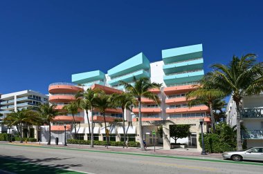 Güney Sahili, Florida 'nın boş sokakları Mart 2020' de kapalı..