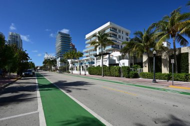 Güney Sahili, Florida 'nın boş sokakları Mart 2020' de kapalı..