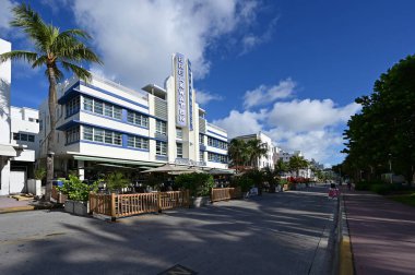 Güney Sahili, Florida 'nın boş sokakları Ağustos 2020' de kapalı..