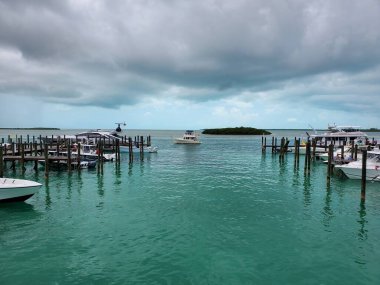 Bimini Büyük Oyun Kulübü ve Marina Kuzey Bimini, Bahamalar 'da..