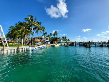 Bimini Büyük Oyun Kulübü ve Marina Kuzey Bimini, Bahamalar 'da..
