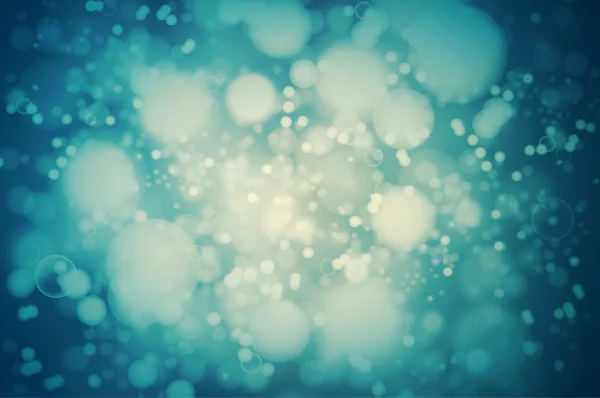 Sfondo bokeh teal vettoriale. luci luminose astratte sfocate — Vettoriale Stock