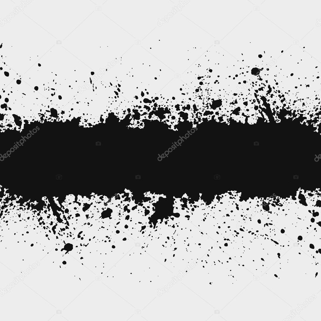 Gunge ink splattered background element with a space for your te
