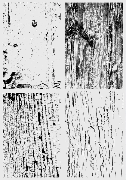 Pintura agrietada y haz de textura de superficie de madera — Archivo Imágenes Vectoriales