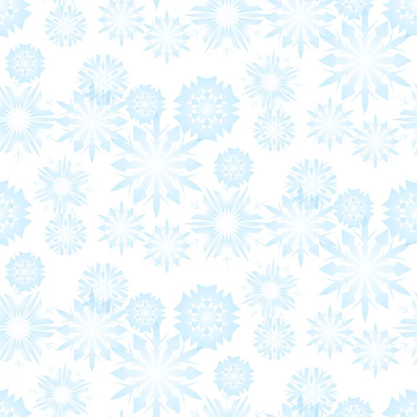 Sömlös snowflake mönster till jul — Stock vektor