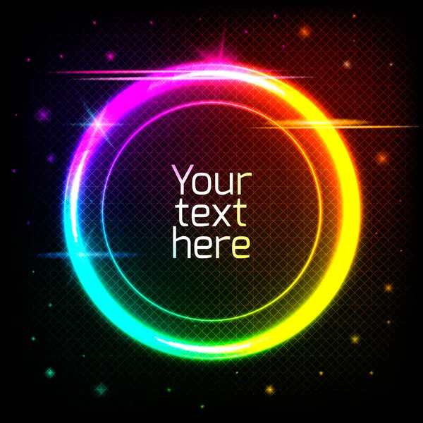 Fond abstrait de cercle géométrique avec espace pour votre texte — Image vectorielle