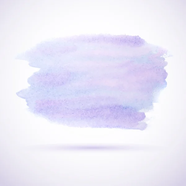 Elemento de diseño de mancha de acuarela púrpura — Vector de stock