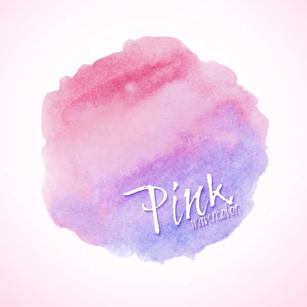 Roze aquarel ontwerpelement — Stockvector