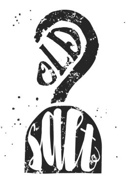 Eski tuz tipografik poster korsan kanca siluet, nautica ile