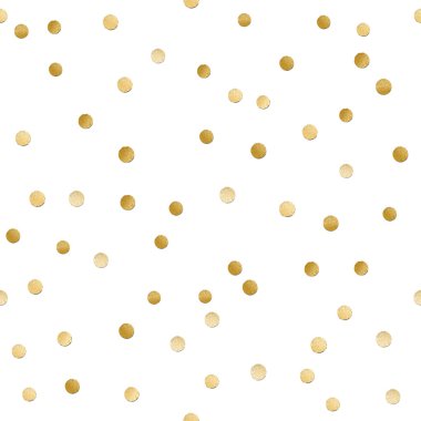 Sorunsuz dağınık parlak altın glitter polka noktalı desene