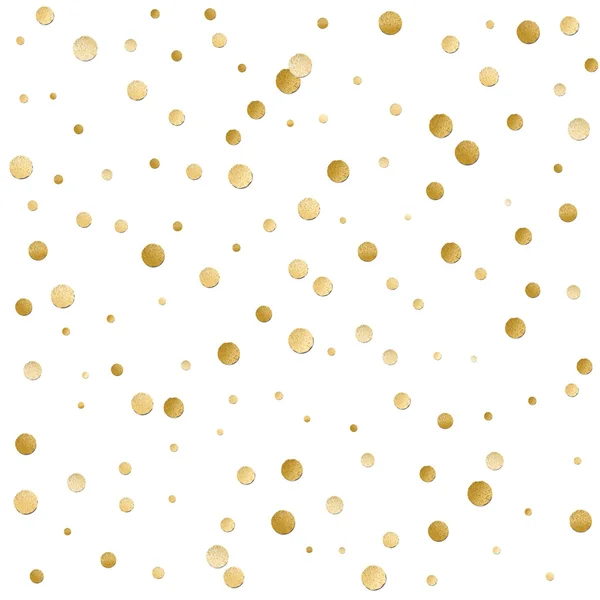 Bezproblémová, lesklé zlaté třpytky rozptyl polka dot — Stockový vektor