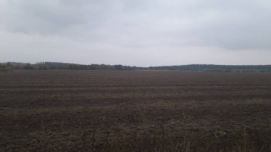 Köyde sonbahar manzarası