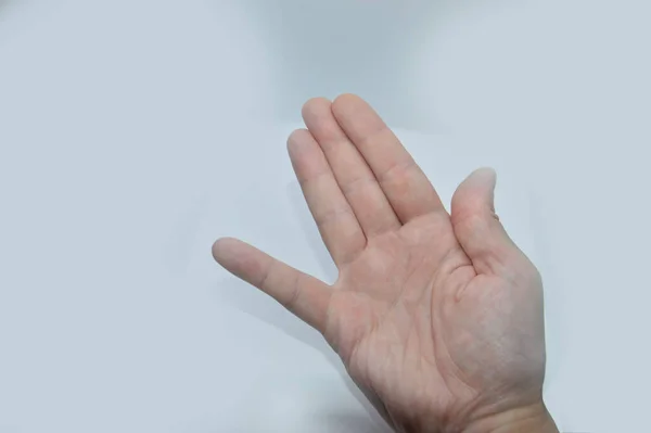 Gymnastische Übungen Für Die Finger Zur Verbesserung Der Motorik — Stockfoto
