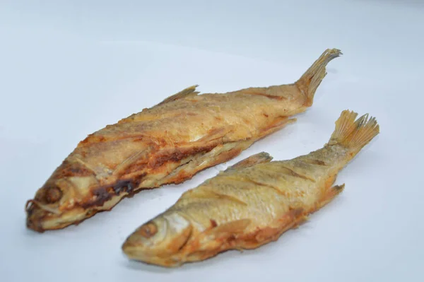 Pescado Del Río Frito Blanco Plato — Foto de Stock