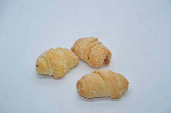 Small Bagel Jam Dessert — Stock Photo, Image