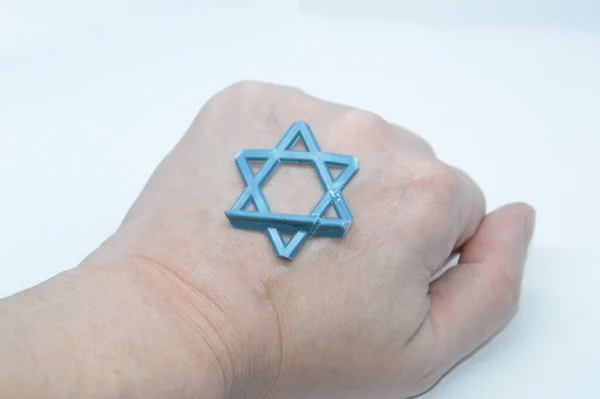 Star David Jewish Symbol Made Plastic — Stock Photo, Image