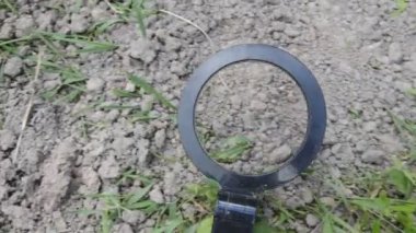 Antika aramak için el yapımı metal dedektörü.