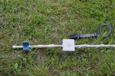 Antikaları aramak için el yapımı metal dedektörü.