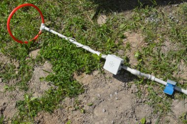 Antikaları aramak için el yapımı metal dedektörü.