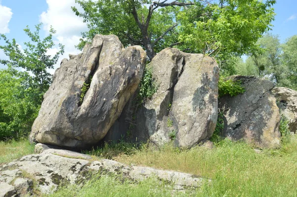 Ancient Large Stones Field — Stok fotoğraf