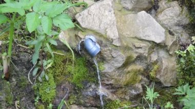 Spring living mountain water source