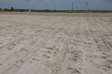 Hasattan sonra çöl kum tarlası