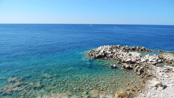 Karadağ Adriyatik Kıyısındaki Sahil Kıyı — Stok fotoğraf