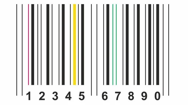 Digital Barcodes Product Identification Characteristics — Stock Photo, Image