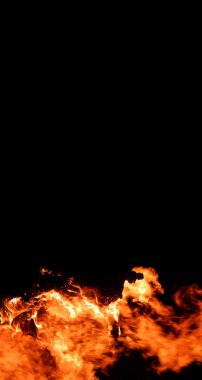 Büyük ateş doku portre