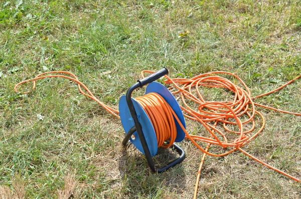 Bobina Elétrica Para Condução Eletricidade Distância — Fotografia de Stock