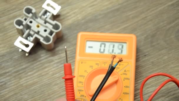 Testador Para Medição Reparação Aparelhos Elétricos — Vídeo de Stock