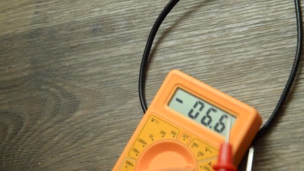 测量和修理电器的检测仪 — 图库视频影像