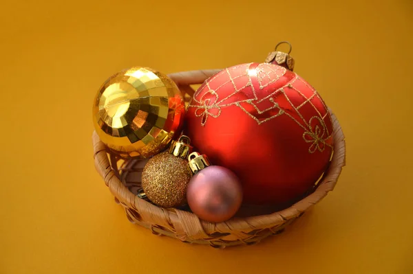 Zusammensetzung Des Neuen Jahres Und Weihnachten Die Spielzeuge — Stockfoto