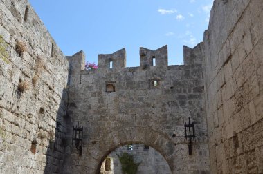 Yunanistan 'da Rodos' ta Eski Şehrin Mimarisi