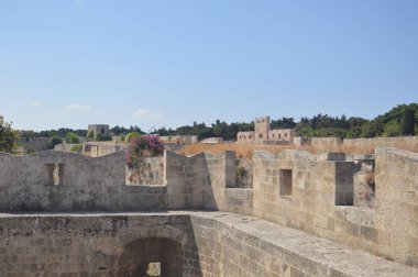 Yunanistan 'da Rodos' ta Eski Şehrin Mimarisi